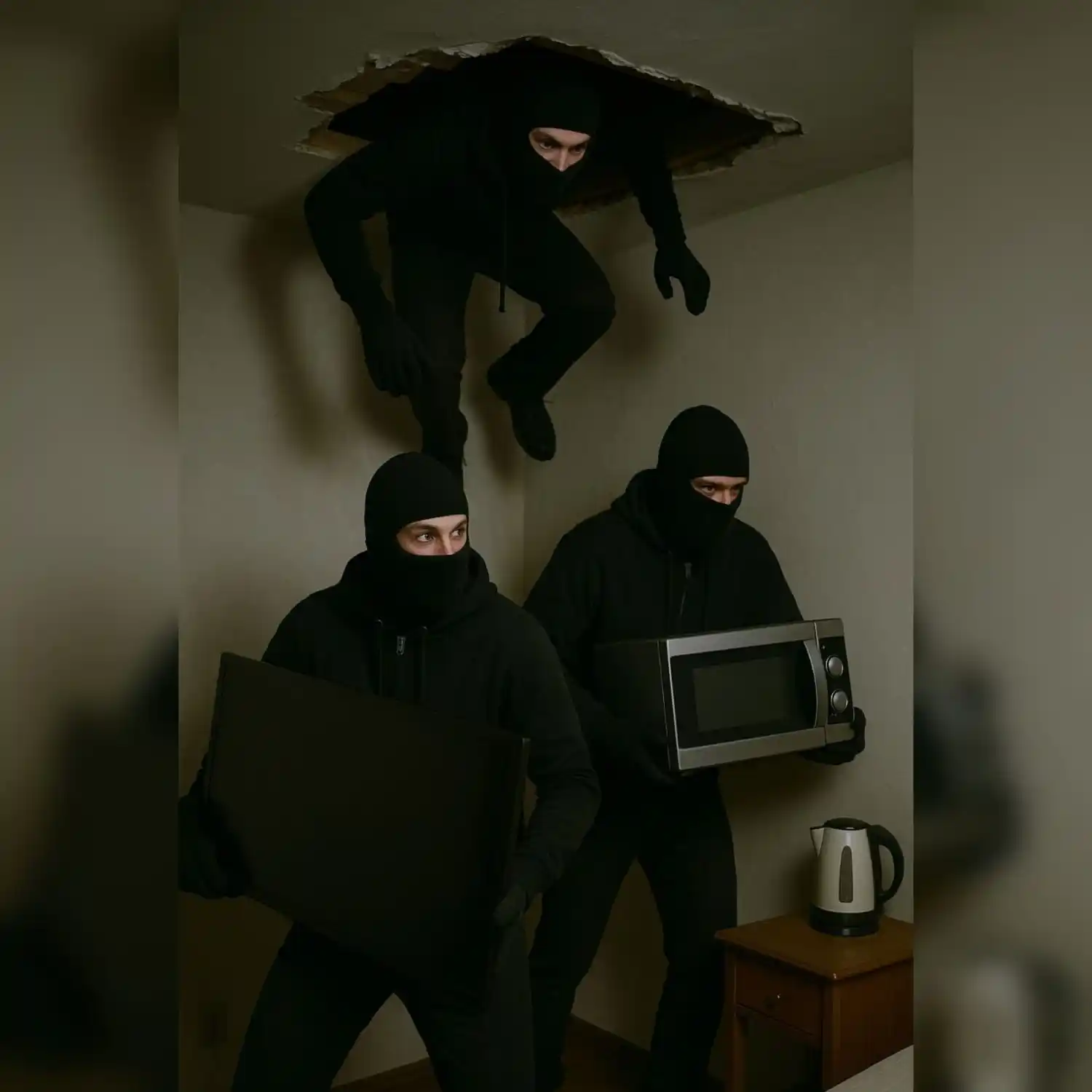 Peritos policiales colectaron rastros en ambos inmuebles de calle 60 al 3300