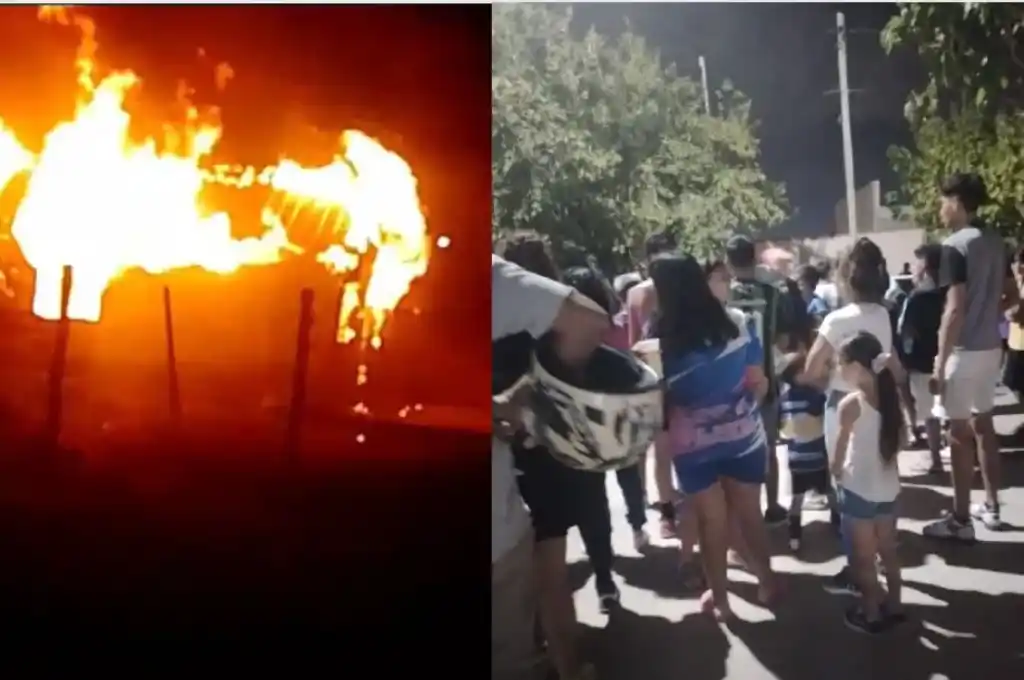 La propiedad era de madera y fue consumida por completo.