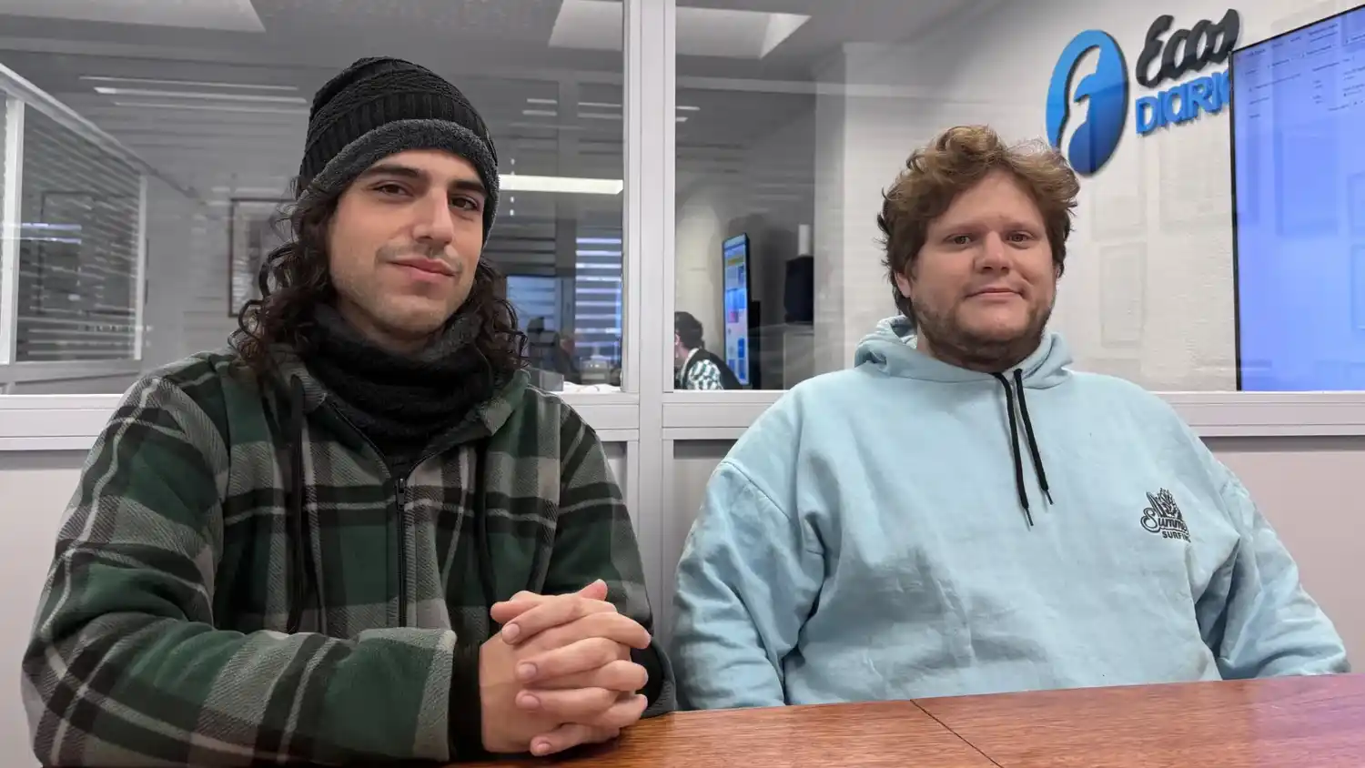 Protagonistas. Francisco Hernández y Ezequiel Nucera, dos de los integrantes de Elion Storm