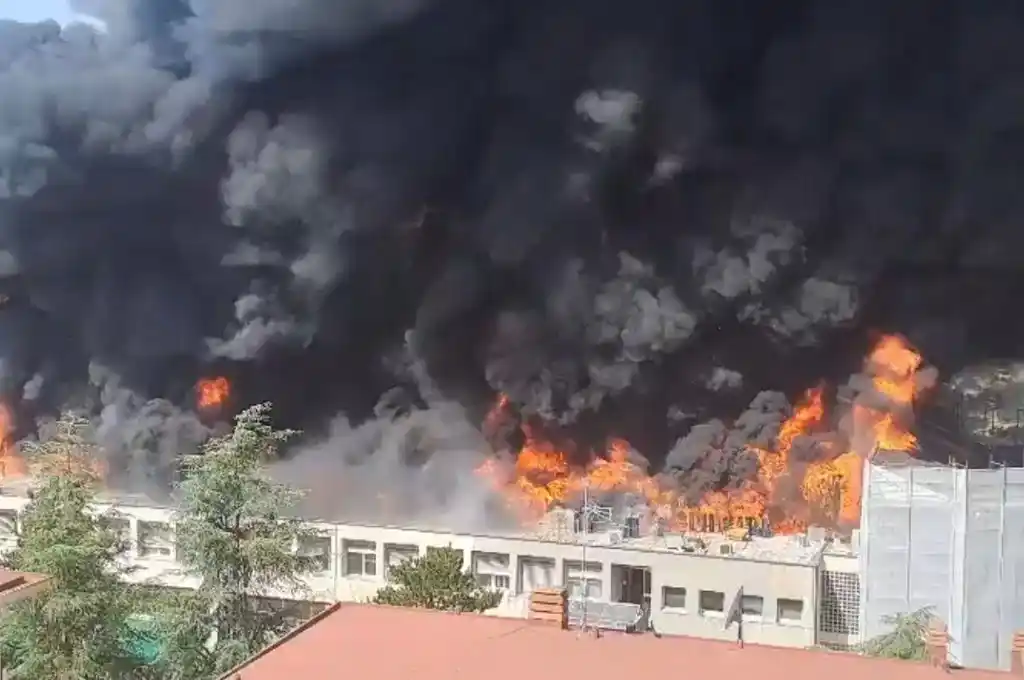 Incendio en la Universidad de Tuscia