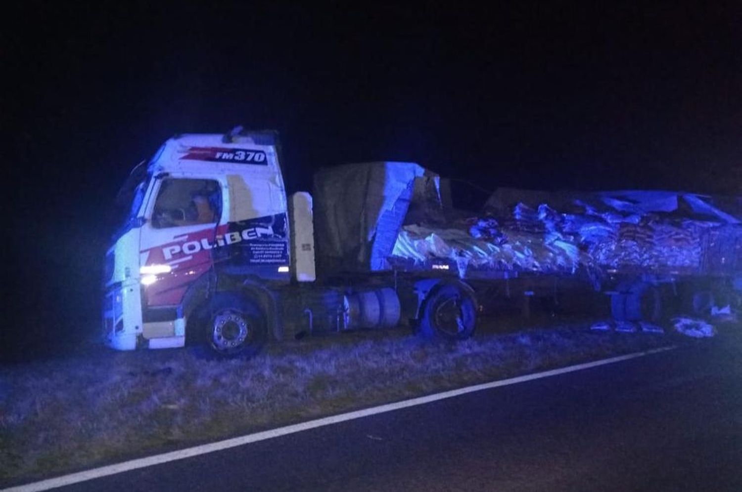 Chocaron dos camiones en el noroeste santafesino: hay cinco personas heridas