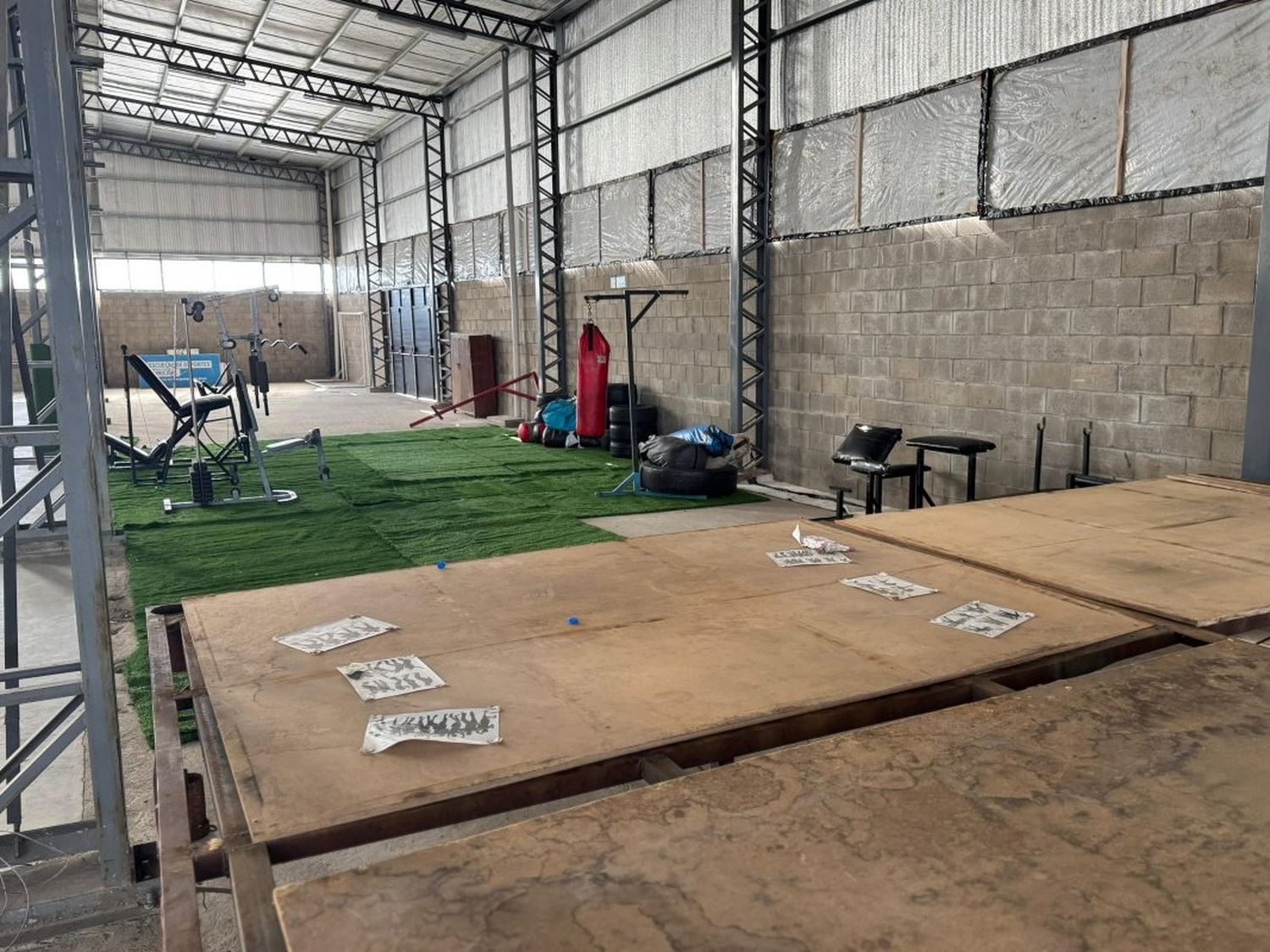 Trasladaron al Polideportivo Norte el gimnasio municipal de boxeo