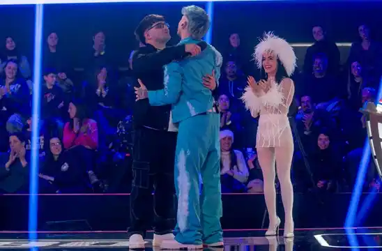 El momento en que Nicolás era salvado por Lali. Foto: Gentileza.