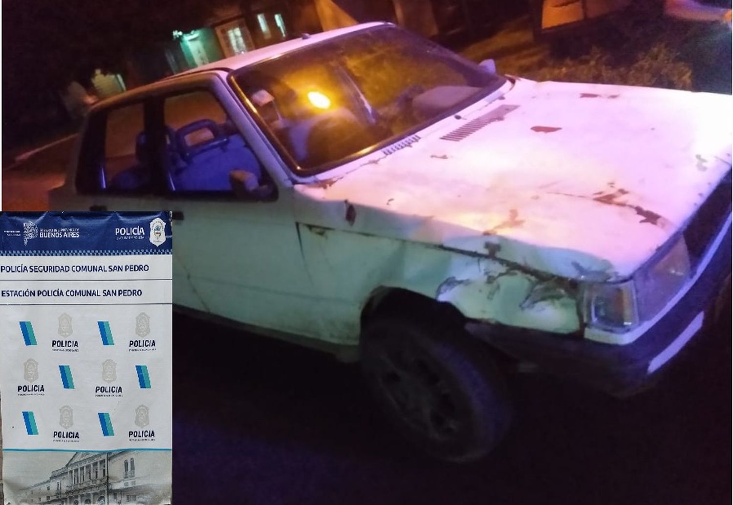 Chocaron dos autos: uno fue denunciado como robado