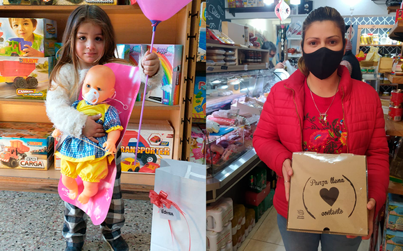 Ellas retiraron sus premios de los sorteos de Sin Galera