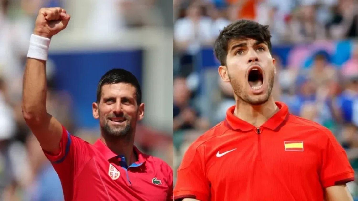 Djokovic y Alcaraz definirán al ganador de la medalla de oro este domingo