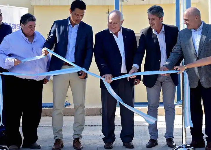 Inauguraron estación de bombeo cloacal en Funes