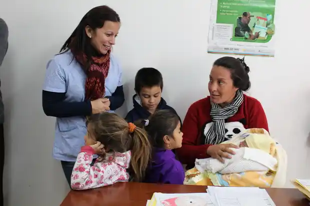 Una vecina de la ciudad dio a luz en un centro de salud