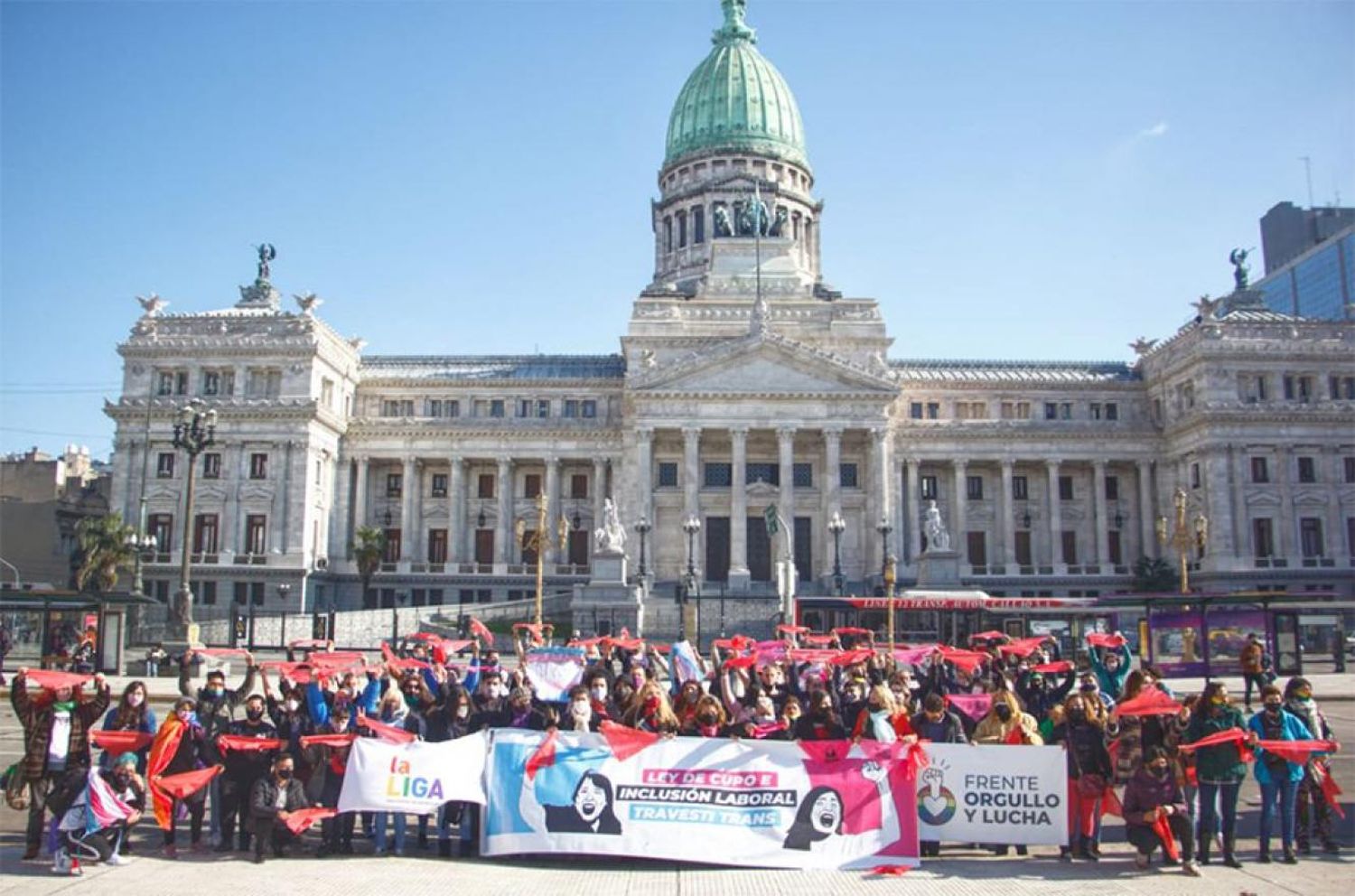 El Senado convirtió en ley el cupo laboral travesti trans