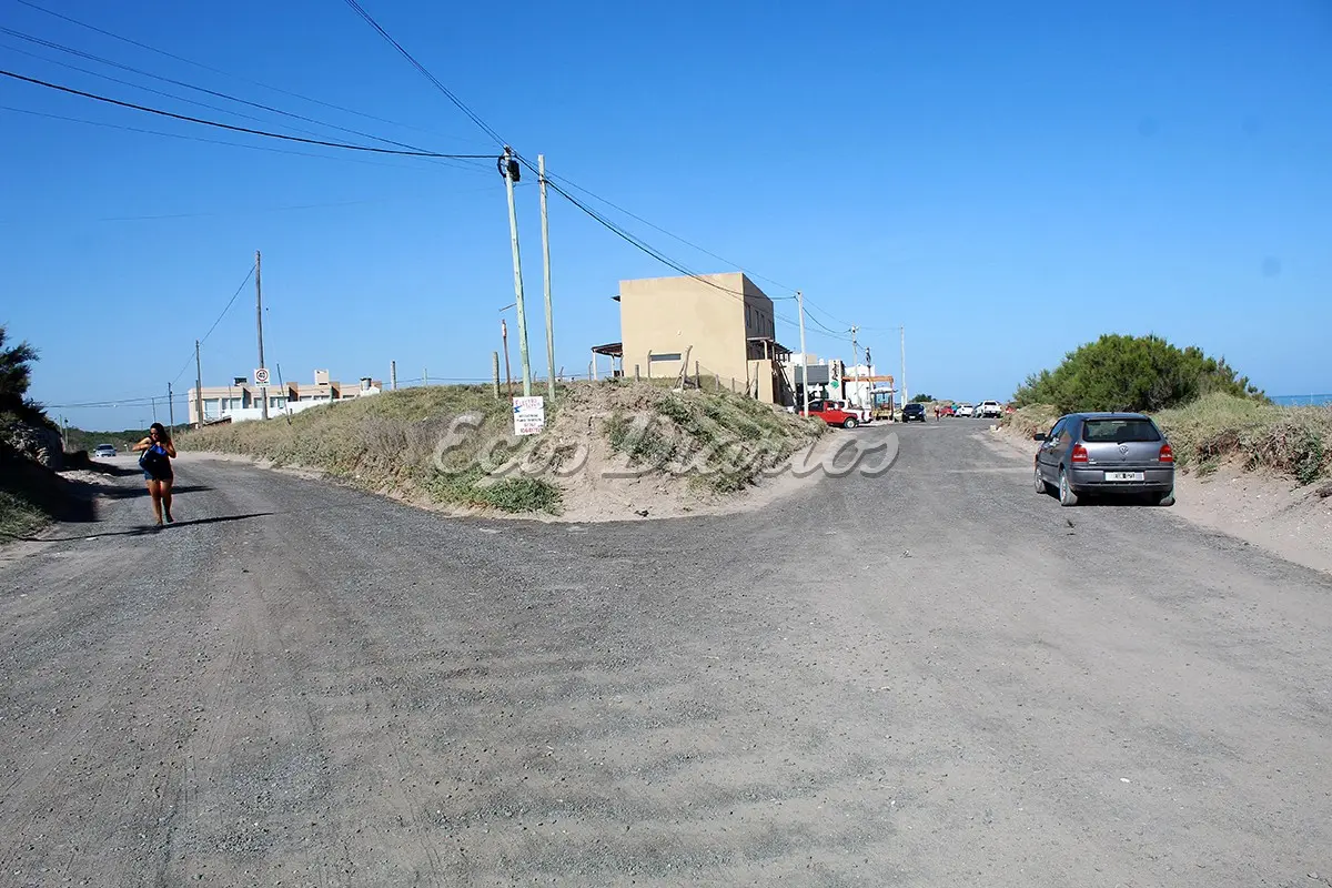 Sector. Donde se produjo anoche el ilícito en la costa de Quequén con absoluta impunidad