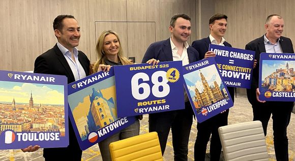 Ryanair aumenta su operación en Budapest con 68 rutas y cuatro nuevos destinos