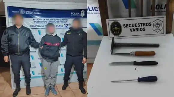 Entró a una casa, se metió en un taxi y terminó detenido por intento de hurto
