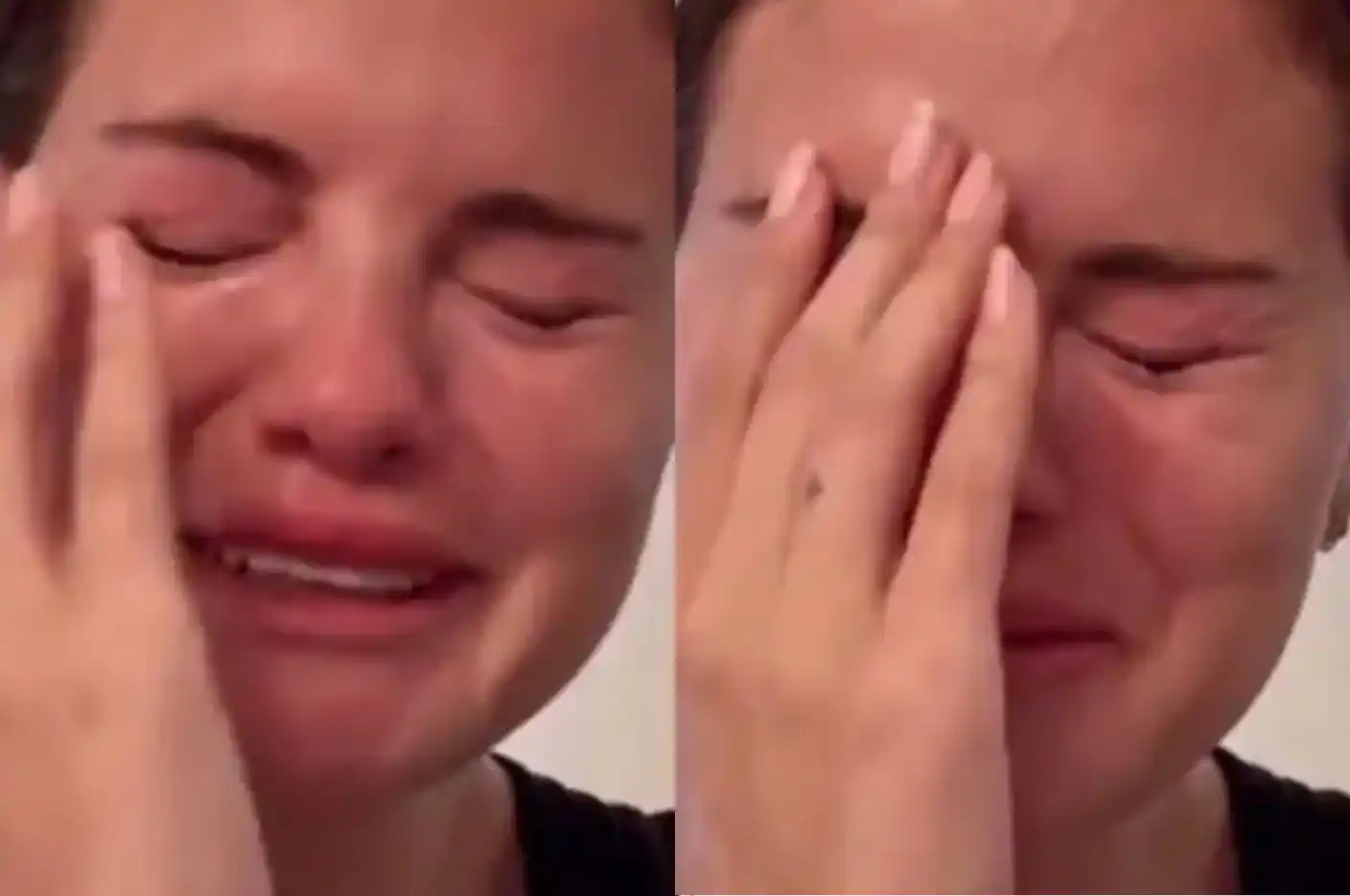 Selena Gómez rota en llanto