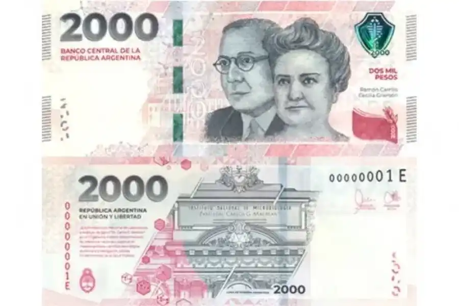 Emiten billete de 2000 pesos con nuevas medidas de seguridad