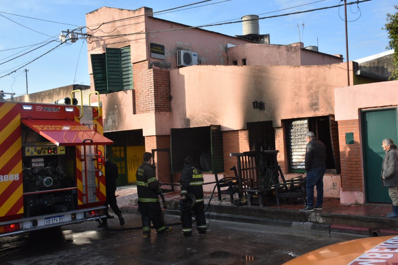 Se incendió una vivienda en barrio San Lorenzo