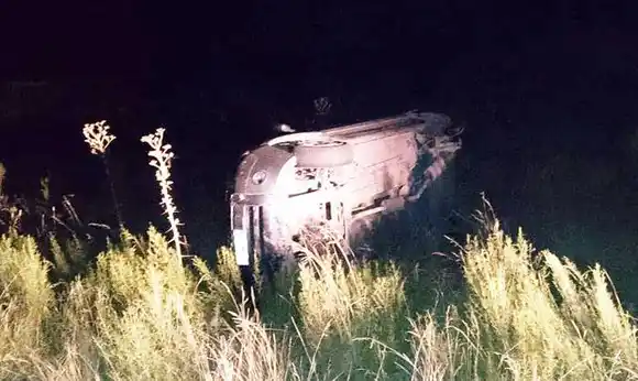 Volcó en la Ruta 18, una familia  de Córdoba