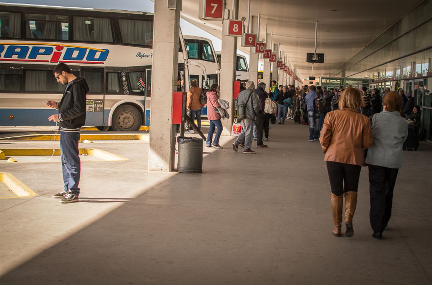 En Retiro, adicionaron 100 micros hacia Mar del Plata