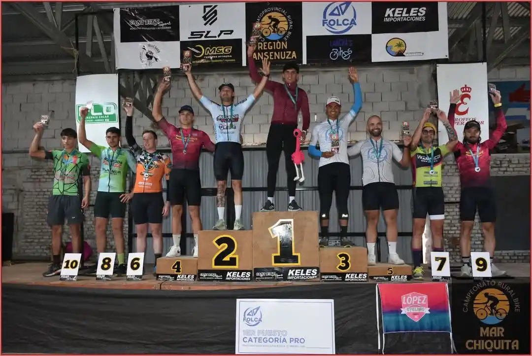 El podio de la categoría Élite fue copado por sanfrancisqueños.