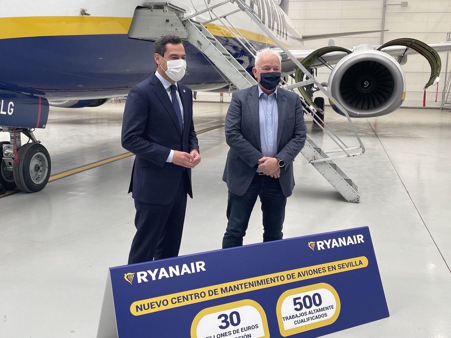 Ryanair expande su centro de mantenimiento en Sevilla