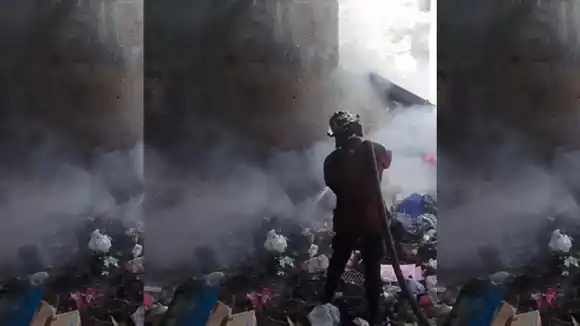 Bomberos hallaron cuerpo calcinado en vertedero de basura