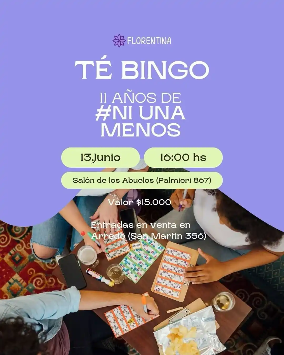 Soledad Comini - referente de la Asociación Civil Florentina en Rafaela | Florentina está organizando un tébingo por el día de la mujer