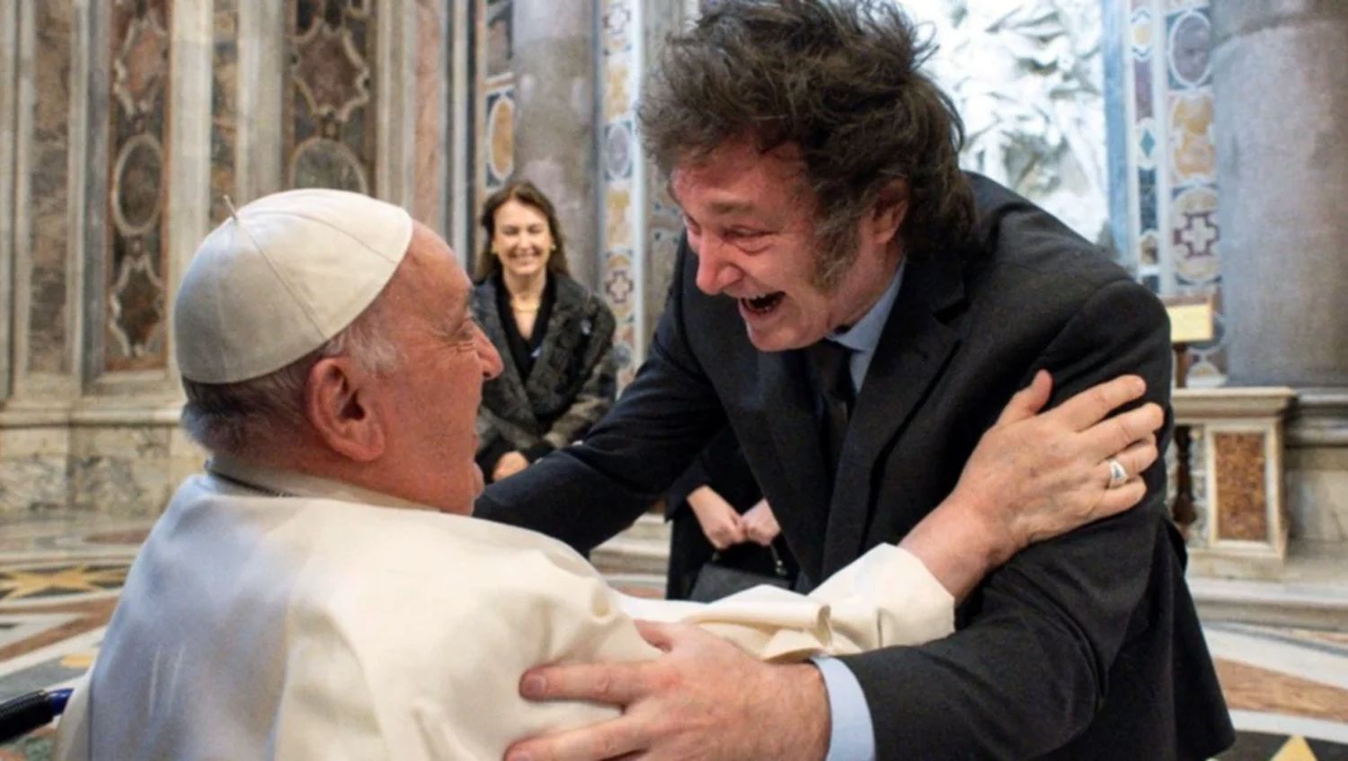 Papa Francisco y Javier Milei