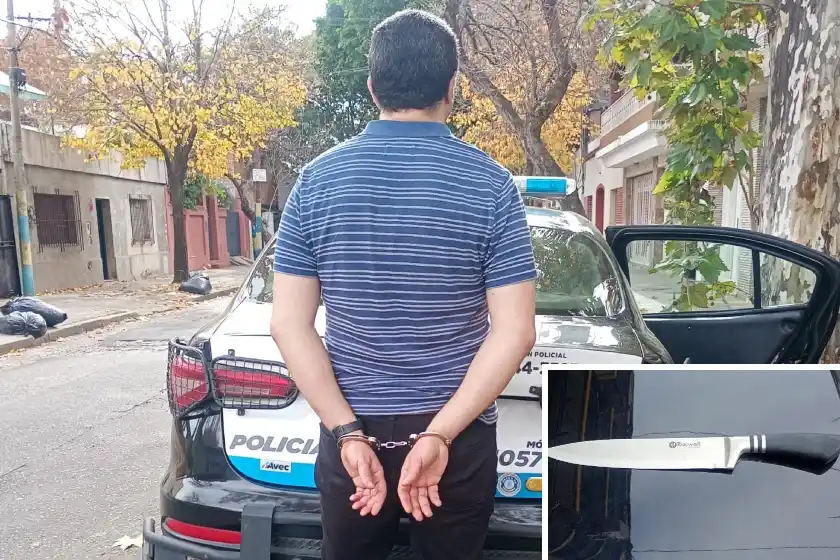 Una discusión por dinero en Arroyito terminó con un herido por cortes con un cuchillo y un detenido