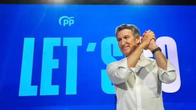 Feijóo en el congreso del PP