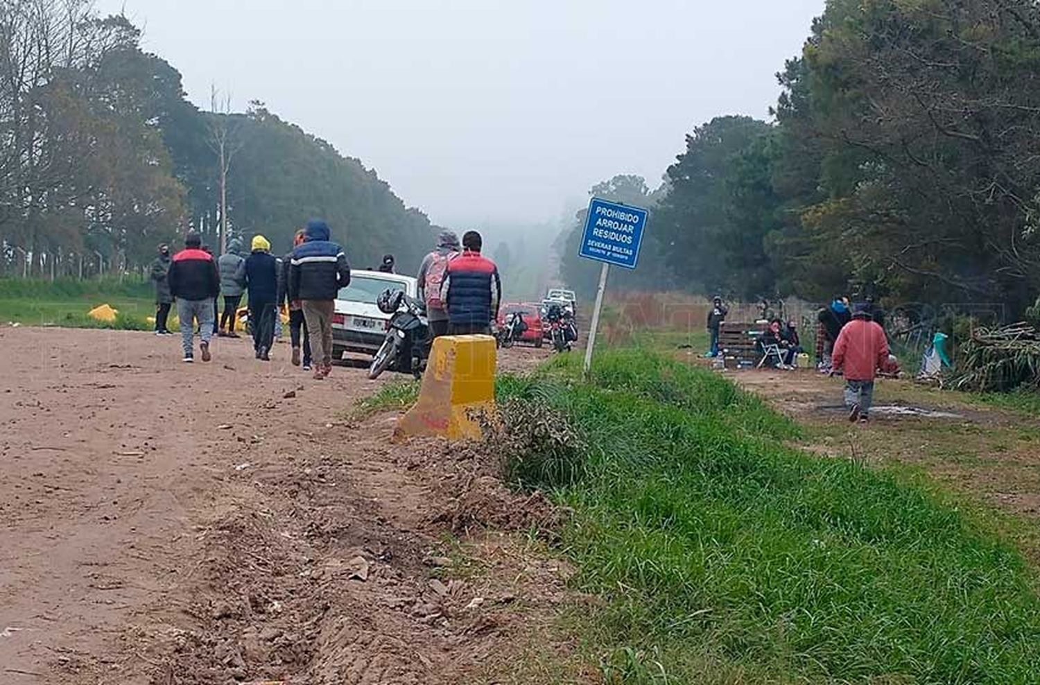 Sin recolección: "De acá no nos movemos, sólo dejamos pasar camiones con desechos patológicos"