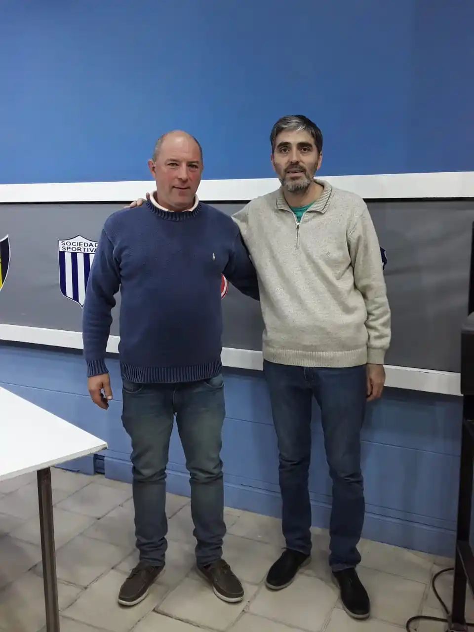 Nicolino Nosiglia y el presidente de Barrio Norte Fabricio Castañeda estuvieron en Canal 2 y alli bregaron para que la final sea una fiesta del fútbol.