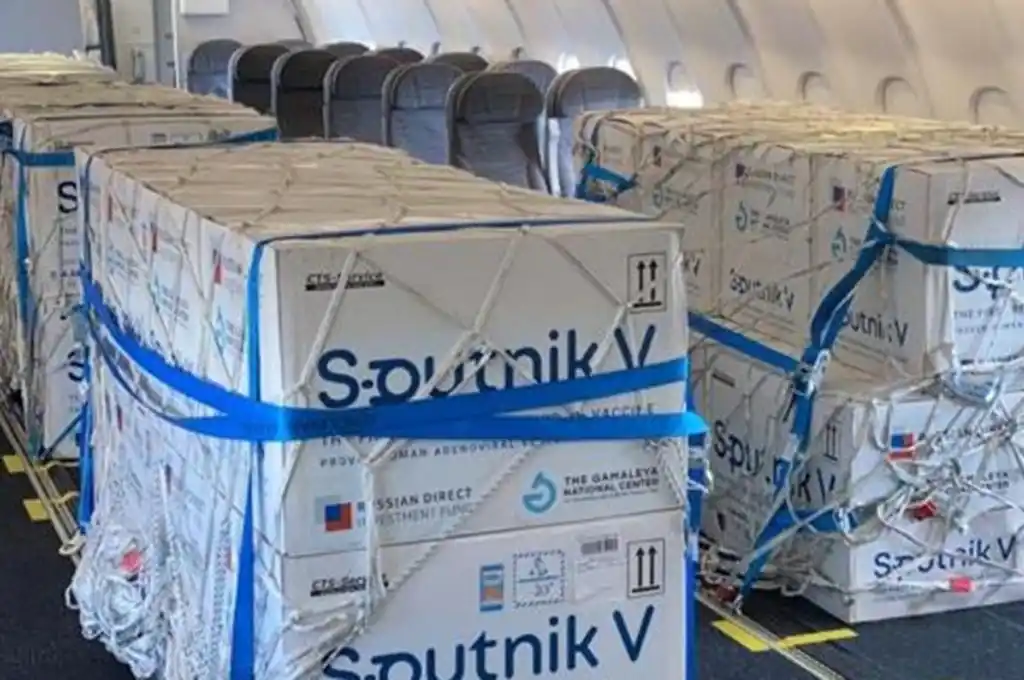Mañana arribará al país el mayor cargamento de vacunas Sputnik V