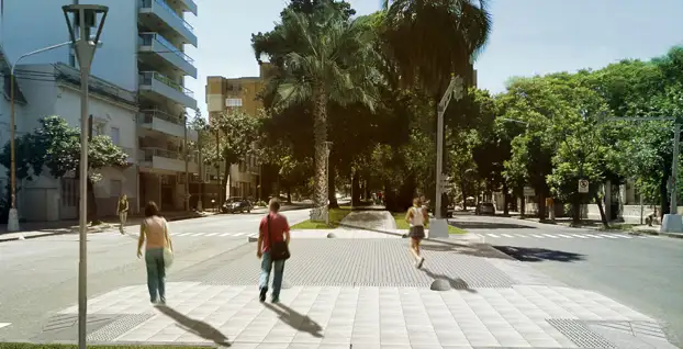 Operativo de tránsito y desvíos por obras en Bulevar Gálvez