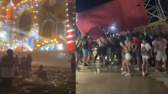 ¡UNA TORMENTA DERRIBÓ EL ESCENARIO! Un muerto y al menos 40 heridos en festival de música en España