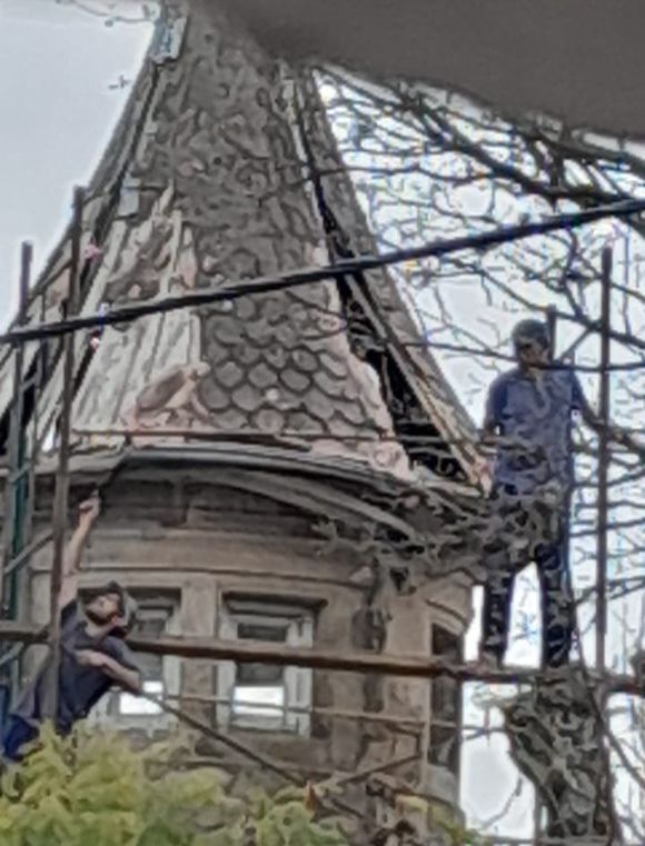Castillo de Veiga: restauran la cúpula de la emblemática torre mirador diseñada para Henry Garret