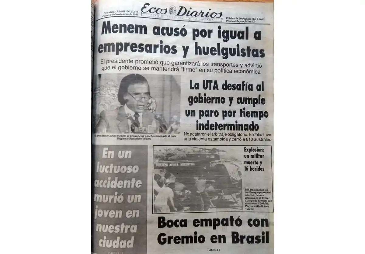 Jueves 9 de noviembre de 1989
