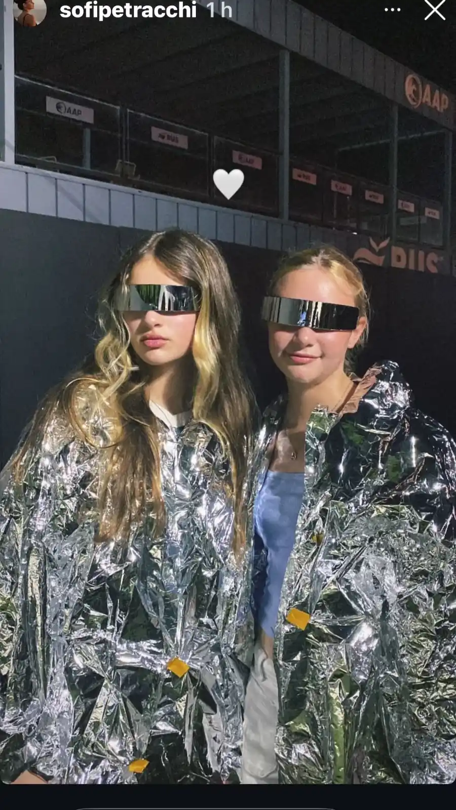 Zulu, la hija de Antonio de la Rúa, al lado de su prima, la hija de Agustina de la Rúa (Instagram)