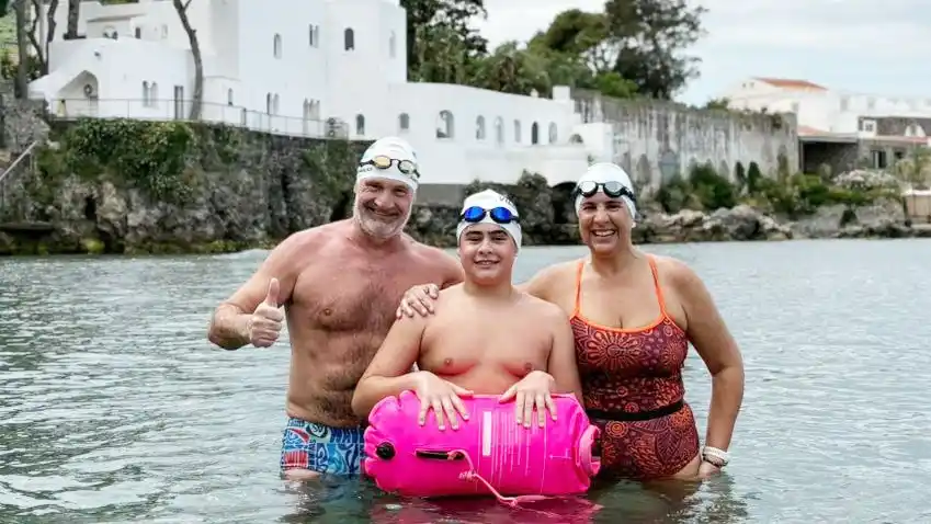 Entrerrianos nadaron en la competencia Capri - Nápoles