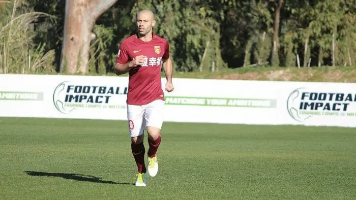 Mascherano hizo un gol pero el Hebei Fortune fue eliminado de la Copa China