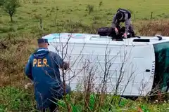 Accidente en Ruta 39: se conoció el estado de salud del agente penitenciario y el preso heridos tras el vuelco