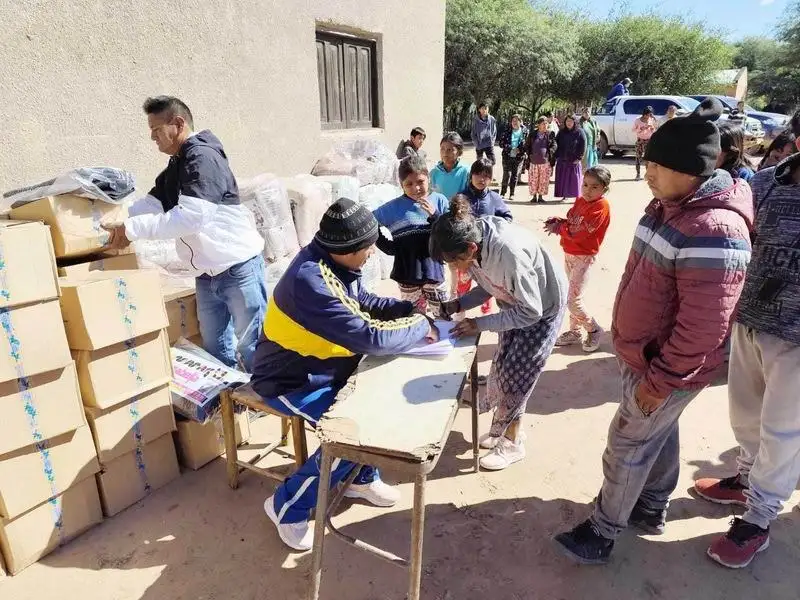 Nueva entrega de módulos alimentarios a aborígenes