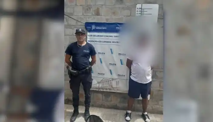 El aprehendido es un joven de 23 años. Foto: Policía Bonaerense.