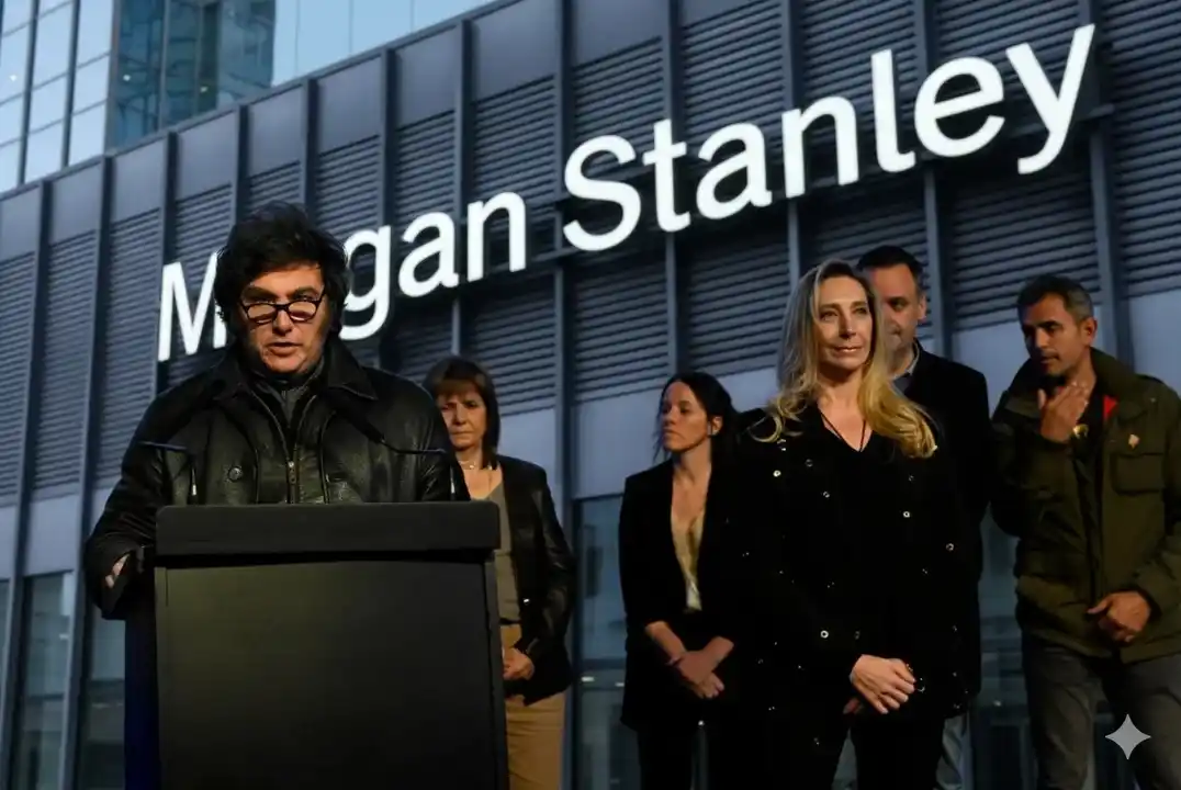 Javier Milei y Morgan Stanley