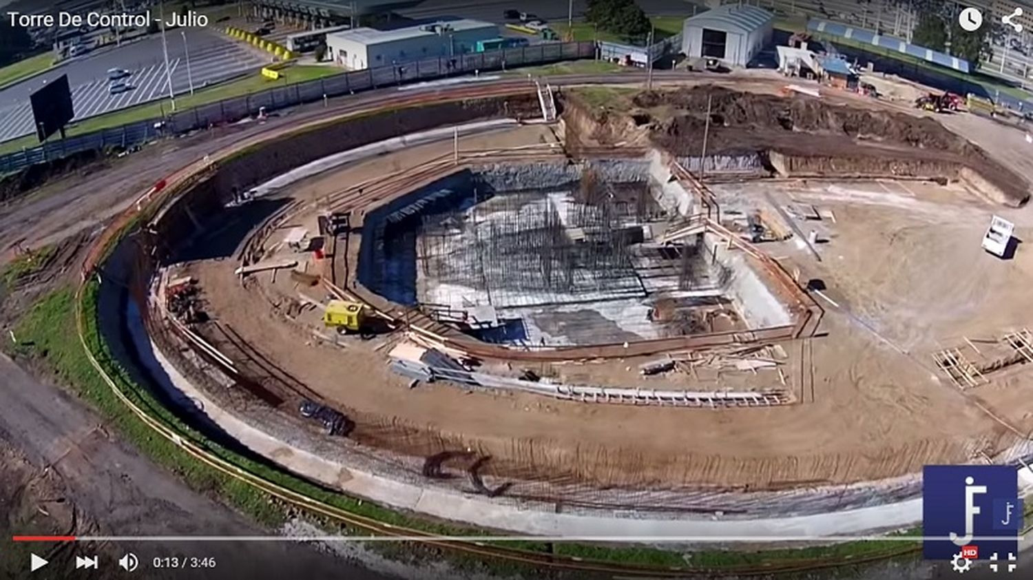 [Video] Avances de la obra de la nueva torre de control de Ezeiza durante julio