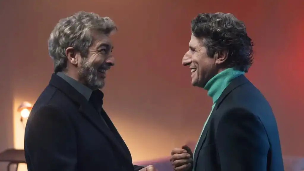Ricardo Darín y Diego Peretti, protagonistas de 'Lo dejamos acá'. Foto: Netflix | Consuelo Oppizzi.