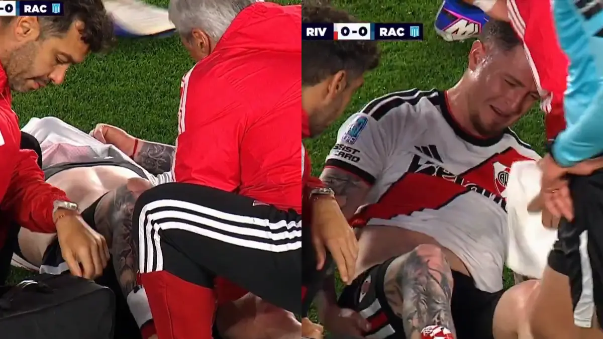 Preocupación en River por la lesión de Aníbal Moreno antes del Superclásico