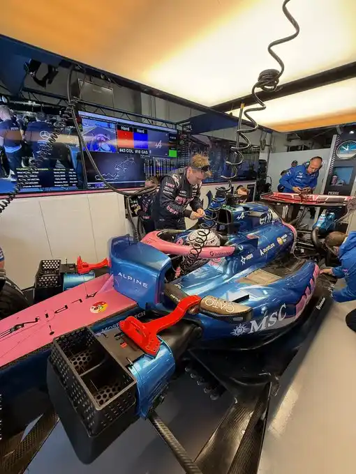 Franco terminó 16° y 17° en la sprimeras prácticas en Suzuka. Foto: @AlpineF1Team