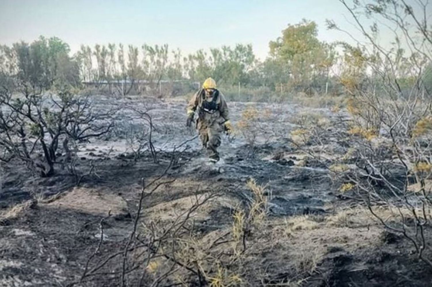 Los bomberos extinguieron el fuego después de varias horas.