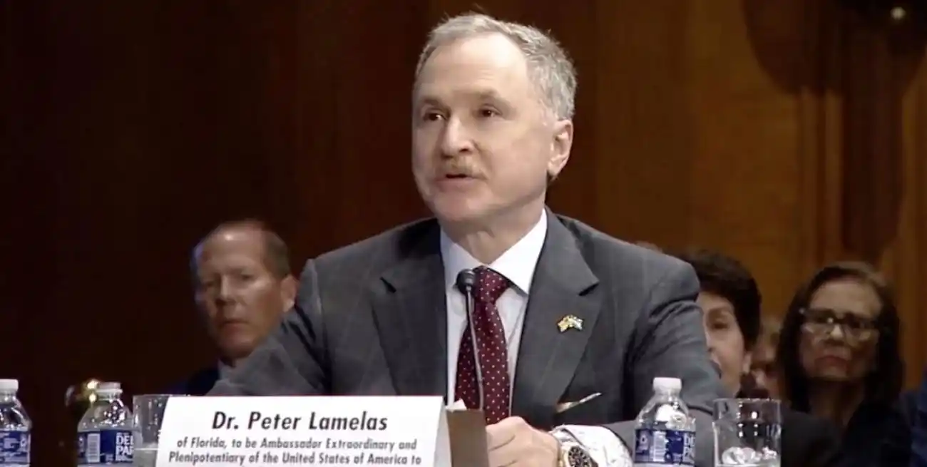 Peter Lamelas fue confirmado por el Senado estadounidense como embajador de Estados Unidos en Argentina.