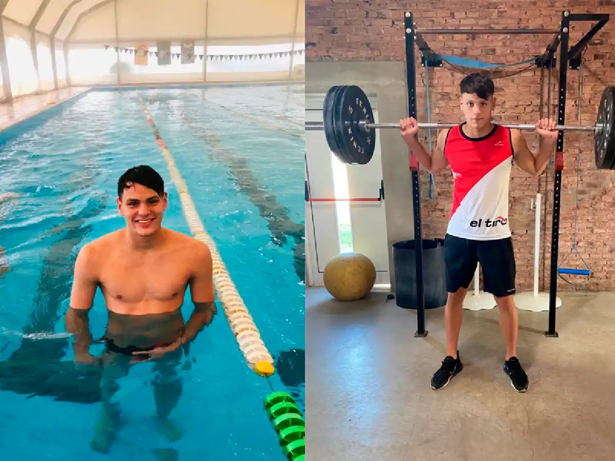 Es feliz en la pileta 