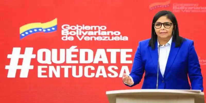 Delcy Rodríguez anuncia cifra récord de contagiados por COVID-19: hoy son 995